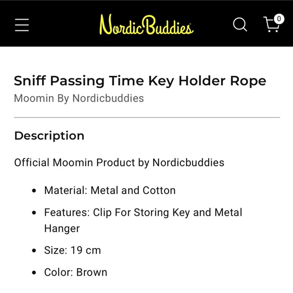 Moomin Key Holder Rope - Picture 2 of 3